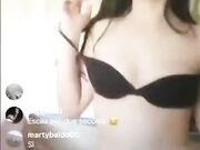 Teen italiana zoccola le esce in Diretta IG