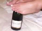 Antonella Mosetti footjob Moet & Chandon