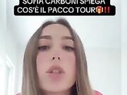 Sofia Carboni annuncia il PACCOTOUR