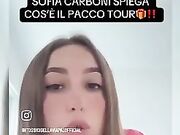 Sofia Carboni annuncia il PACCOTOUR