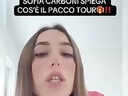 Sofia Carboni annuncia il PACCOTOUR