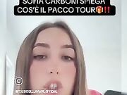 Sofia Carboni annuncia il PACCOTOUR