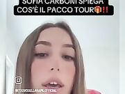 Sofia Carboni annuncia il PACCOTOUR