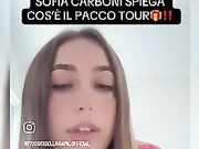 Sofia Carboni annuncia il PACCOTOUR