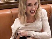 Chiara Ferragni in reggiseno al ristorante