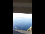 Inculata panoramica sul balcone