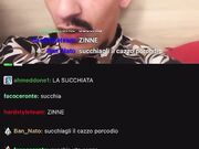 Pompino in diretta e sputazzo in faccia