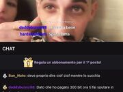 Pompino in diretta e sputazzo in faccia