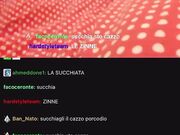 Pompino in diretta e sputazzo in faccia